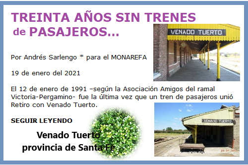 30 A SIN TRENES VENADO TUERTO